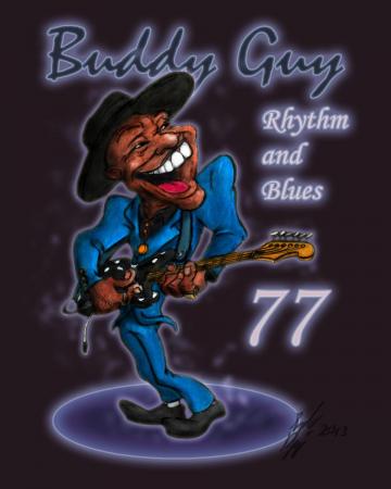 Buddy Guy Rhythm And Blues By Cartoon4ever-d6jj6bq